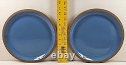 8 Midwinter Bluestone Dinner Plates Set Vintage Elements Dining Dishes Japan Lot
