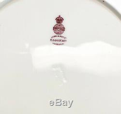 8 Minton England Porcelain Dinner Plates, c1910. John Wesley De Kay Armorial