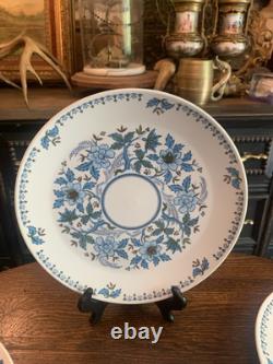 8 Noritake Progression China Blue Moon 9022 JAPAN 10.5 Dinner Plate NOS