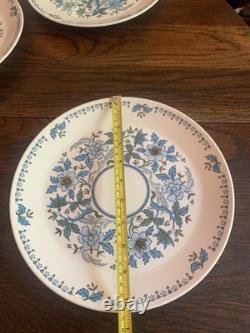 8 Noritake Progression China Blue Moon 9022 JAPAN 10.5 Dinner Plate NOS