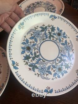 8 Noritake Progression China Blue Moon 9022 JAPAN 10.5 Dinner Plate NOS