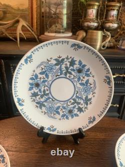 8 Noritake Progression China Blue Moon 9022 JAPAN 10.5 Dinner Plate NOS