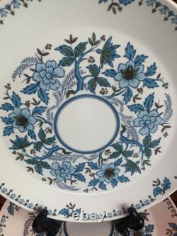 8 Noritake Progression China Blue Moon 9022 JAPAN 10.5 Dinner Plate NOS