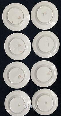 8 Spode Copeland's Majestic Bread Plate Gold Cobalt Blue Chain Dots Burley & Co