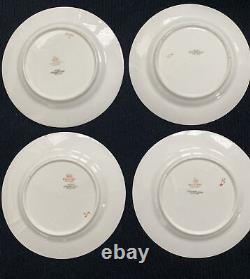 8 Spode Copeland's Majestic Bread Plate Gold Cobalt Blue Chain Dots Burley & Co