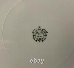 8 Stouffer 11 Cobalt & Heavy Gold Cabinet Dinner Plates Hand Decorated Chicago