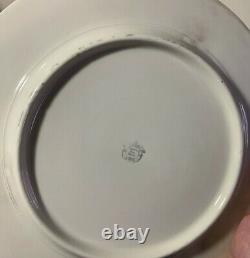 8 Stouffer 11 Cobalt & Heavy Gold Cabinet Dinner Plates Hand Decorated Chicago