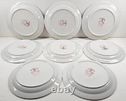 (8) Tienshan Halo Blue Dinner Plates Set Vintage Table Serving Dining Dishes Lot