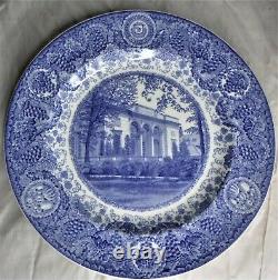 8 WEDGWOOD Blue Transfer UNIVERSITY OF MICHIGAN 10-1/4 Dinner Plates