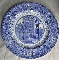 8 WEDGWOOD Blue Transfer UNIVERSITY OF MICHIGAN 10-1/4 Dinner Plates