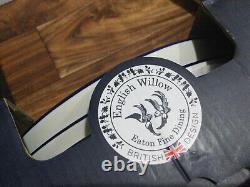 8 pc Eaton Fine Dine English Willow Blue White Pasta Bowl 9 +dinner plate 10.5