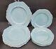8 pc Threshold Wellsbridge Aqua Blue Dinner Salad Dessert Plates SET EXC