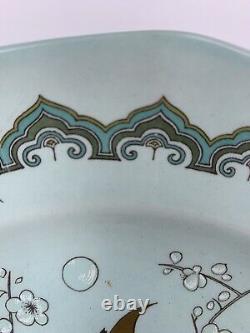 8 piece Vintage Calyx ware Ironstone Dinner plates, 10 Chusan pattern, England