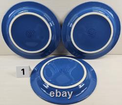 9 Pc Franciscan Oceana Plates Bowls Lot Vintage Potter's Art Retro Dining Dishes