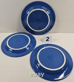 9 Pc Franciscan Oceana Plates Bowls Lot Vintage Potter's Art Retro Dining Dishes
