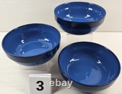 9 Pc Franciscan Oceana Plates Bowls Lot Vintage Potter's Art Retro Dining Dishes