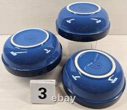 9 Pc Franciscan Oceana Plates Bowls Lot Vintage Potter's Art Retro Dining Dishes