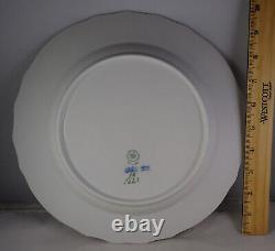 9 Royal Copenhagen Blue Flowers Curved #1621 Dinner Plates 2nd Quality withChips