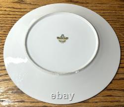 ALLEGRO Set of 6 Dinner Plates 10.5 Harmony House Japan Deco Blue Green Feather