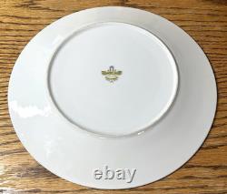 ALLEGRO Set of 6 Dinner Plates 10.5 Harmony House Japan Deco Blue Green Feather