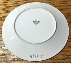 ALLEGRO Set of 6 Dinner Plates 10.5 Harmony House Japan Deco Blue Green Feather