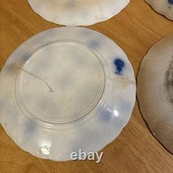 ANTIQUE J&G MEAKIN Flow Blue HAGUE Pattern 10 Dinner Plate HEAVY USE/DISTRESS