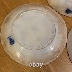 ANTIQUE J&G MEAKIN Flow Blue HAGUE Pattern 10 Dinner Plate HEAVY USE/DISTRESS