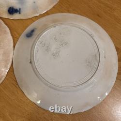 ANTIQUE J&G MEAKIN Flow Blue HAGUE Pattern 10 Dinner Plate HEAVY USE/DISTRESS