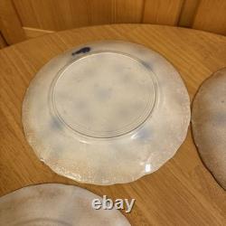 ANTIQUE J&G MEAKIN Flow Blue HAGUE Pattern 10 Dinner Plate HEAVY USE/DISTRESS
