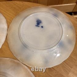 ANTIQUE J&G MEAKIN Flow Blue HAGUE Pattern 10 Dinner Plate HEAVY USE/DISTRESS