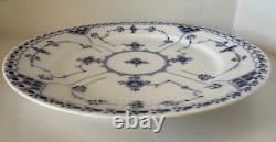 ANTIQUE Pre-1923 Royal Copenhagen Blue Fluted Half Lace Dinner Plate 9.75