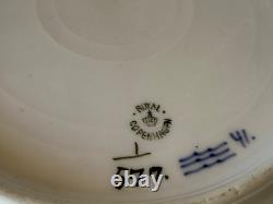 ANTIQUE Pre-1923 Royal Copenhagen Blue Fluted Half Lace Dinner Plate 9.75