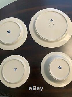 ARABIA FINLAND BLUE ANEMONE POTTERY 6 Sets of Dinner Plates and Bowls