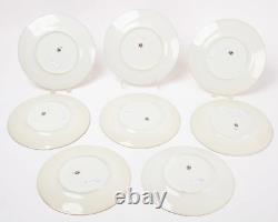 A. Lanternier Limoges France Set Of 8 Porcelain Dinner Plates