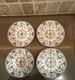 A Set Of Four Blue Danish Ridgway 10 Dinner Plates
