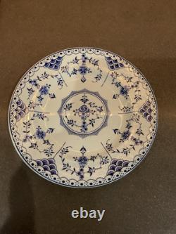 A Set Of Four Blue Danish Ridgway 10 Dinner Plates