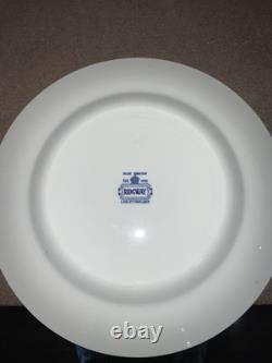 A Set Of Four Blue Danish Ridgway 10 Dinner Plates