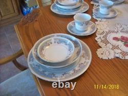 Acsons Diamond Porcelain Vtg China Scroll Pink Floral Pattern 48 Piece Grouping Acsons Diamond Porcelain Vtg China Scroll Pink Floral Pattern 48 Piece Grouping