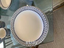 Adams Brentwood Lot of 17- 10 Dinner Plate English Ironstone Blue Clover T434