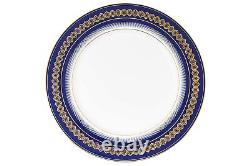 Admiralty 6 Pcs Dinner Plate Set 27.4 cm Navy Blue Dinner Set Plates Round China