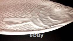 Aerin Williams Sonoma Fish Platter Serving Plate Sea Blue Dinner Seafood Scallop