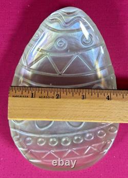 Akcam Turkish Glass Multicolor Iridescent Easter Egg Appetizer Plates Set of 18
