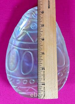 Akcam Turkish Glass Multicolor Iridescent Easter Egg Appetizer Plates Set of 18