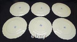 Alfred Meakin Medway Blue Decor Multicolor Set of 6 Dinner Plates 9 3/4 -Spot