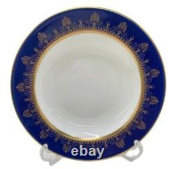 Anthemion Blue Dinner Plate, Wedgwood Soup plate