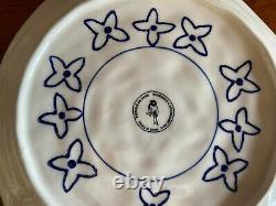 Anthropologie GLORIOSA Set of 5 Salad Plates Blue White Color