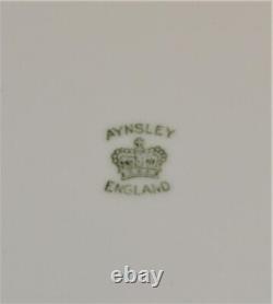 Antiq AYNSLEY England Cobalt Blue Rim Gold Filigree 10 1/4d Dinner Plate #5646