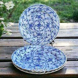 Antique 1887-1902 Royal Bayreuth Porcelain Tettau Blue Onion 3 Dinner Plate 9