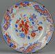 Antique 18th Chinese Porcelain Dinner Plate Scroll Red & Blue China Chinese