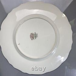 Antique Cauldon For Tiffany & Co Dinner Plates (6) Cobalt T1612 Handpainted